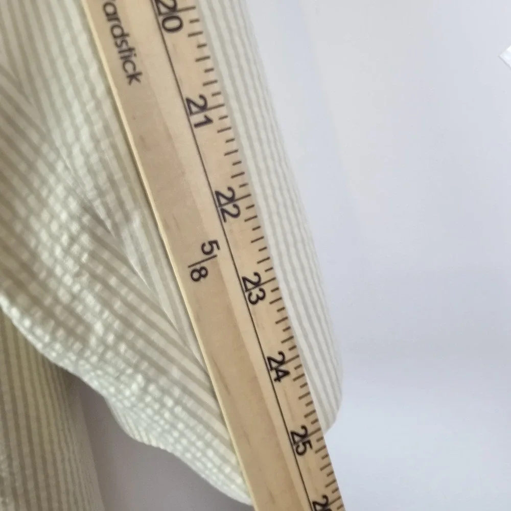 Jos A Bank Seersucker Stays Cool Beige Striped Sport Blazer Jacket Mens 46L